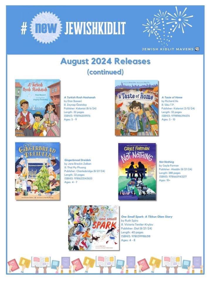 Nancy Churnin (@nchurnin) on Twitter photo Shalom, August #JewishKidLit from <a href="/ebasseri/">Etan Basseri</a> <a href="/zeynepozatalay/">zeynep özatalay</a> <a href="/KalaniotBooks/">Kalaniot Books</a> <a href="/janezalben/">Jane Zalben</a> <a href="/phuong_tamypu/">Thai My Phuong</a> <a href="/charlesbridge/">Charlesbridge</a> <a href="/richkarho/">Richard Ho</a> <a href="/sibutp/">Sibu TP</a> <a href="/RuthSpiro/">Ruth Spiro</a> #victoriatentlerkrylov <a href="/randomhousekids/">Random House Children's Books</a> <a href="/gayleforman/">Gayle Forman (she/her)</a> #aladdinbooks Thx, <a href="/snockowitz/">Stacy Nockowitz</a> for the #JewishKidLitMavens poster! #kidlit Shalom, August #JewishKidLit from <a href="/ebasseri/">Etan Basseri</a> <a href="/zeynepozatalay/">zeynep özatalay</a> <a href="/KalaniotBooks/">Kalaniot Books</a> <a href="/janezalben/">Jane Zalben</a> <a href="/phuong_tamypu/">Thai My Phuong</a> <a href="/charlesbridge/">Charlesbridge</a> <a href="/richkarho/">Richard Ho</a> <a href="/sibutp/">Sibu TP</a> <a href="/RuthSpiro/">Ruth Spiro</a> #victoriatentlerkrylov <a href="/randomhousekids/">Random House Children's Books</a> <a href="/gayleforman/">Gayle Forman (she/her)</a> #aladdinbooks Thx, <a href="/snockowitz/">Stacy Nockowitz</a> for the #JewishKidLitMavens poster! #kidlit