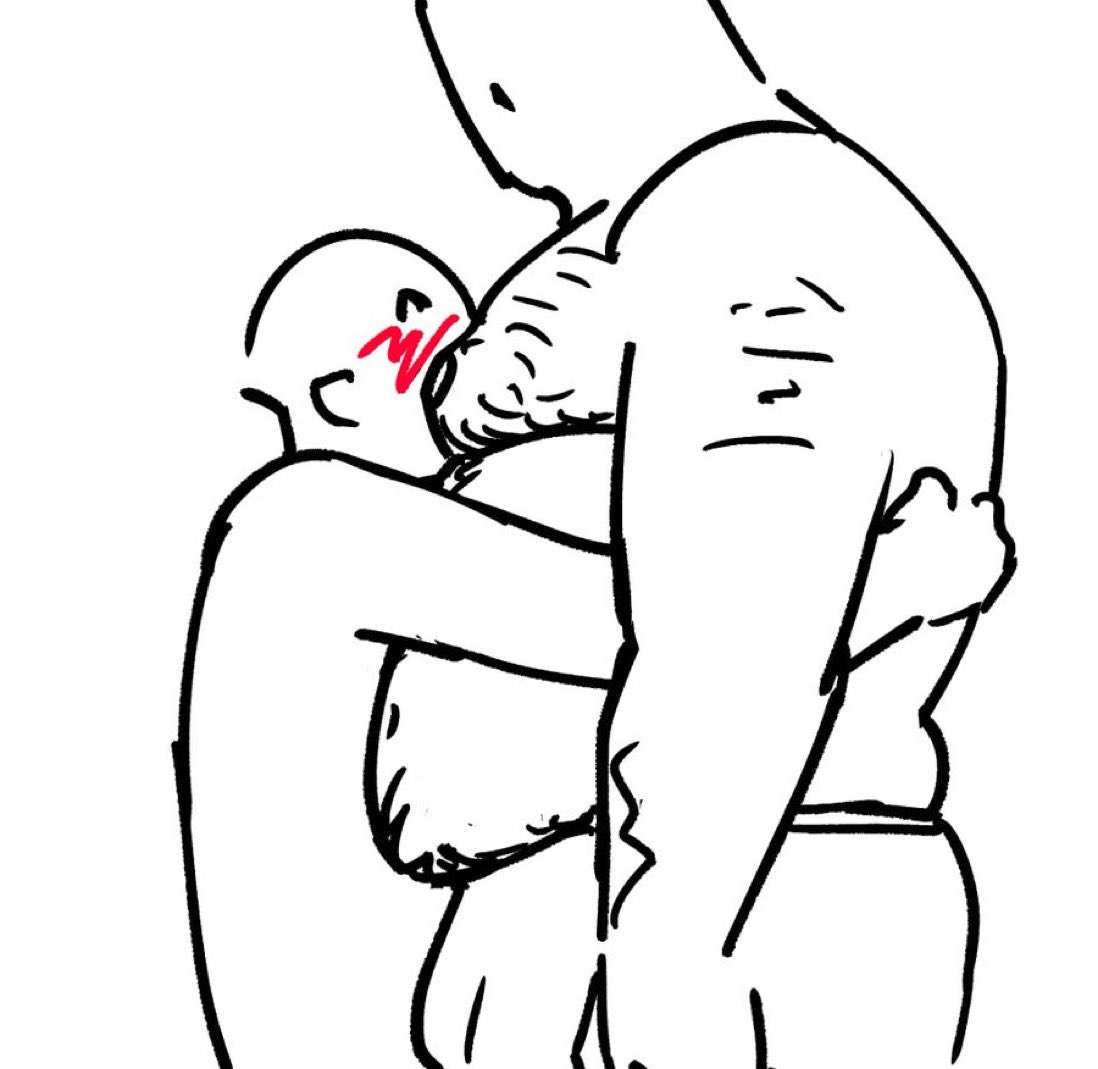 “Your type has always been big boys w/ big arms.” 

Well yes, I like to feel safe.