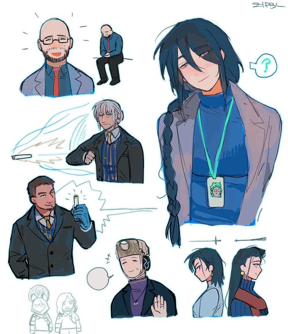 #ELDENRING 🔮🌆

偷画了球酱画过的Sellen老师
还有一些其他的学院相关的npc～