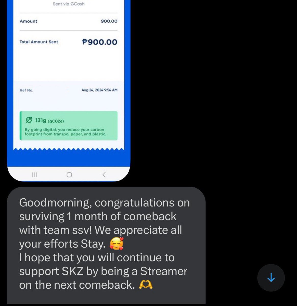 11thof04's tweet photo. my (inactive) fan account was lucky enough to win @kitkitkatkat13βs incentive giveaway to join ssv_strmsβ ate streaming team! thank you so much for the giveaway and for your appreciation to fellow stays π₯Ίπ€ #ThankyouKitkitKat https://t.co/WNuKOdGaH1