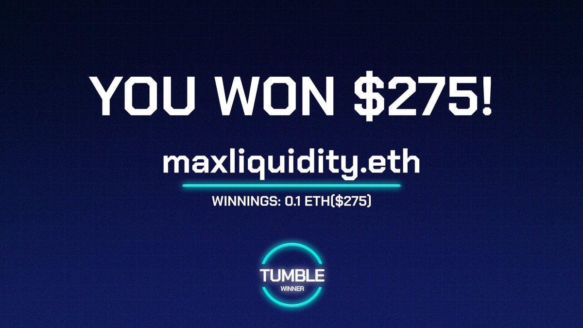 MaxLiquidity's tweet photo. Thank you @District_32 @0x32D 🫶🏻
I just won 0.1 ETH (~$275) in a Free Tumble and Toil game on Discord!
Join us here: https://t.co/ZobMaLuSzK #TumbleAndToil #DiscordGames #District32 https://t.co/QXrpmD3cdT