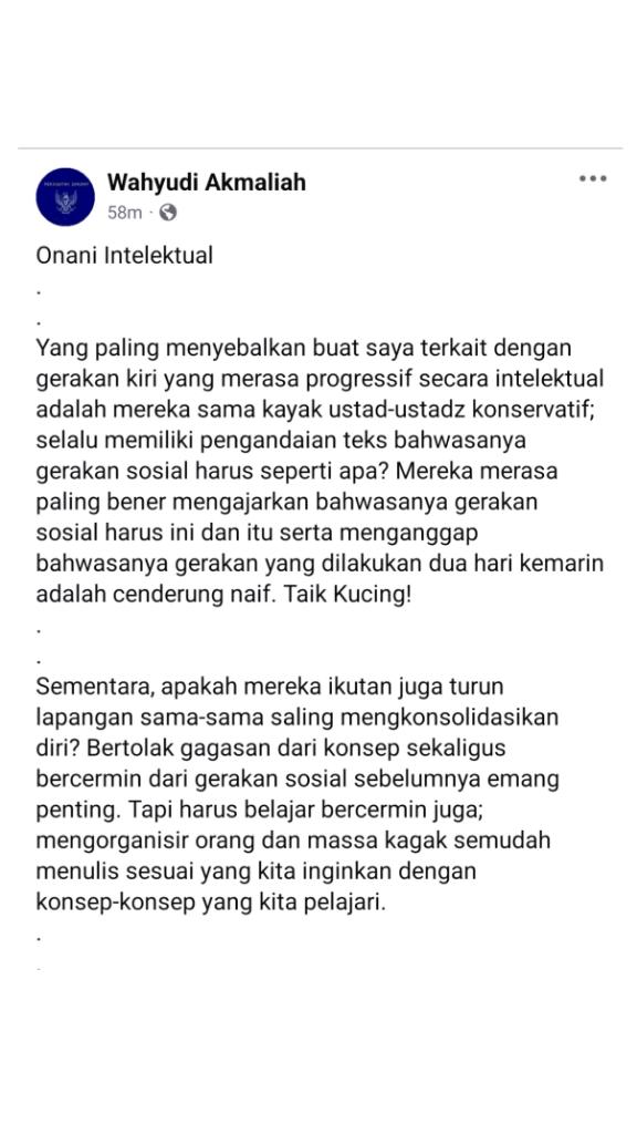 wah_am's tweet photo. Saya nanggapin artikel yang dimuat oleh @projectm_org terkait dengan Darurat Aktivisme Borjuis. https://t.co/RvjLe6XvPW