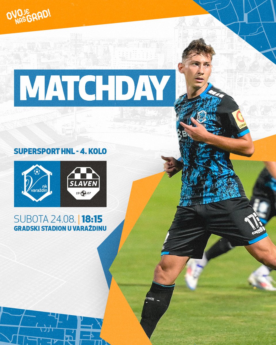 Danas u 18:15 očekuje nas utakmica 4. kola SuperSport HNL-a protiv NK Slaven Belupa. Sretno dečki! #nkvarazdin #ovojenasgrad