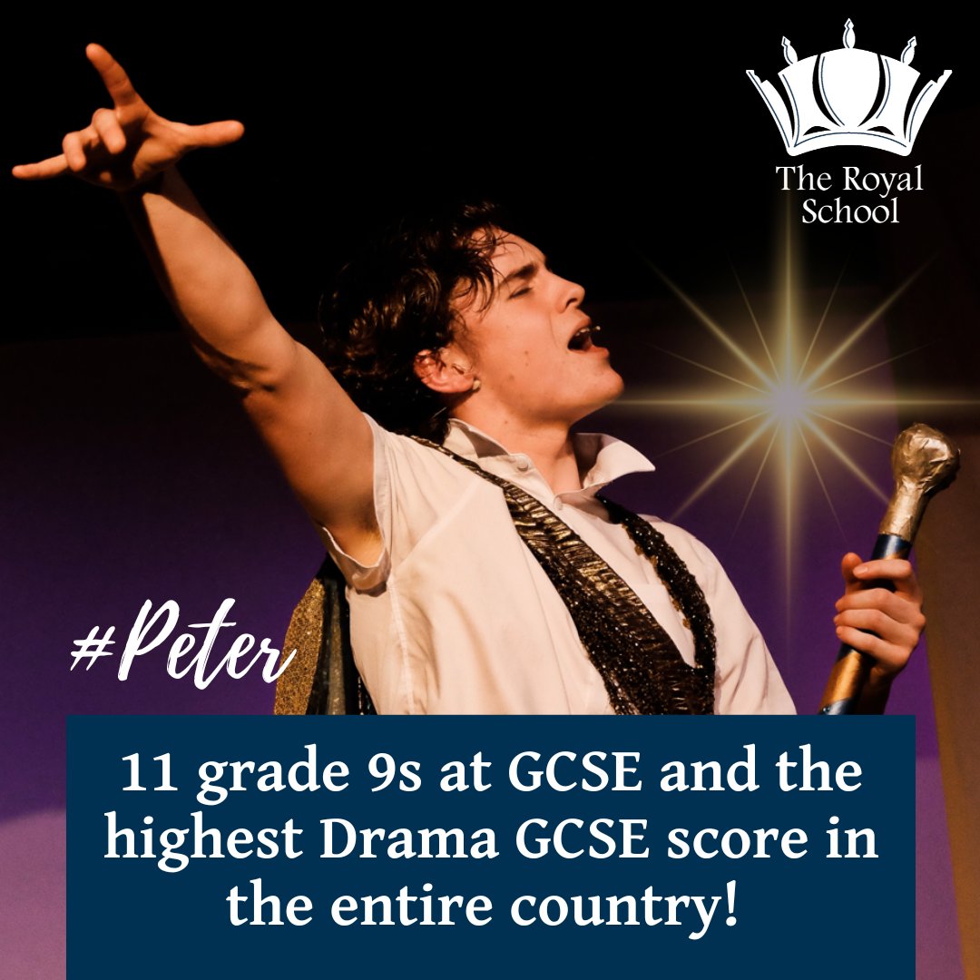 Drama extraordinaire, #Peter began his journey at The Royal in the nursery. Over the last 15 years, he has grown into a remarkable young man who has excelled across all areas of school life. Read the full story - royal-school.org/latest-news-ev…
#TheRoyalSchool #GCSESuccess #FutureReady