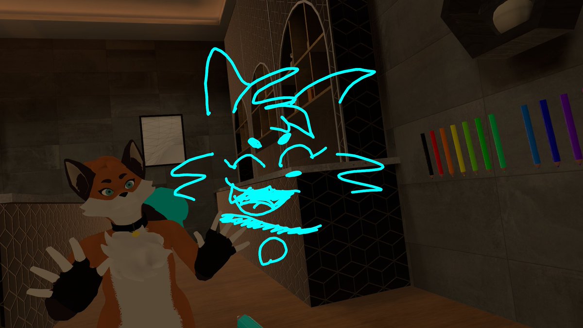 better late than never!! just a few photos of the new model i finally got, might have more planned for it but for now it has clothing toggles, an eye toggle, and a color slider for my tail :3