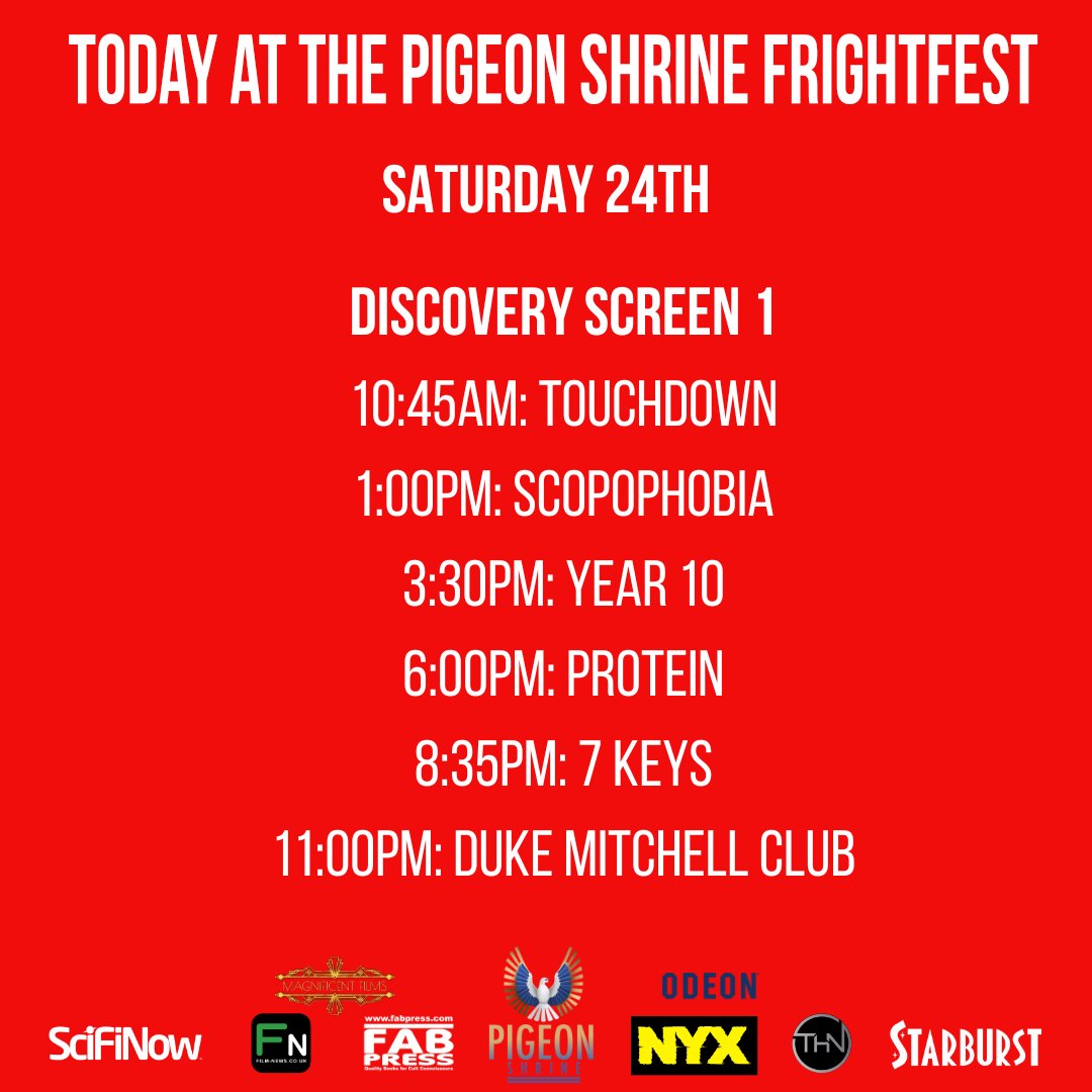FrightFest's tweet photo. Just like that we've got to Saturday at FrightFest! This is how today looks! https://t.co/Chjs4QkA62