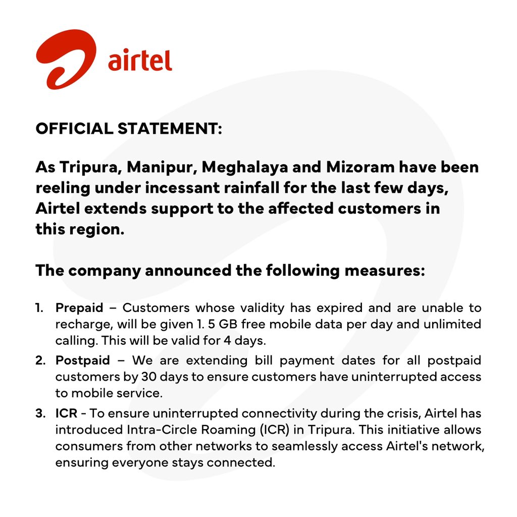 Bharti Airtel tweet media