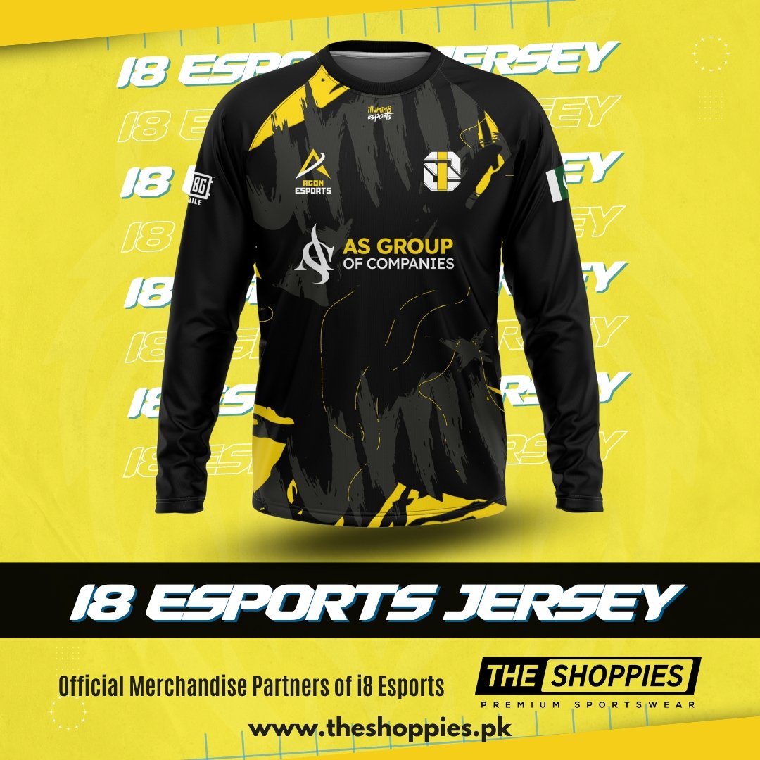 TheShoppies's tweet photo. Buy i8 eSports Jersey to support your favorite PUBG Mobile team and eSports in Pakistan!

For Order DM us!
WhatsApp +923369264264
Or visit: 👇🏻
https://t.co/uYAsR7HaY7

#PUBG #pubgmobile #i8esports #EsportsPakistan https://t.co/zKEsdDY1hr