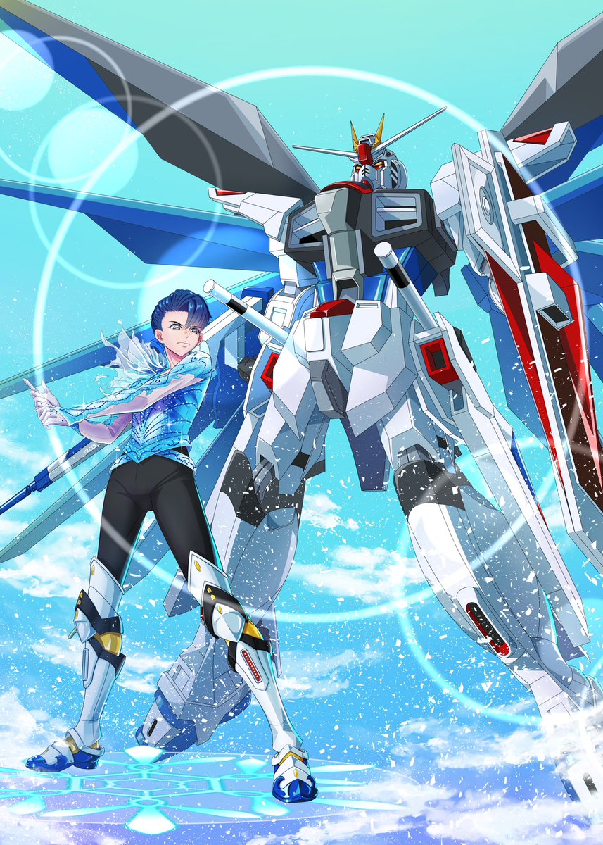 acoShibata's tweet photo. ミーティア❄️🪽

ガンダムSEED 35話
「舞い降りる剣」

フリーダム登場シーン、カッコ良過ぎてもーっ😭更に追い討ちの挿入歌ミーティア、その相乗効果に鳥肌⚡️

氷上で再現されてるのを目撃しました❄️
カッコ良過ぎる⚡️⚡️（語彙力ください）
#羽生結弦 ⚔️ #西川貴教
#羽生結弦x西川貴教 #FaOI2024幕張 https://t.co/TglbizERIb