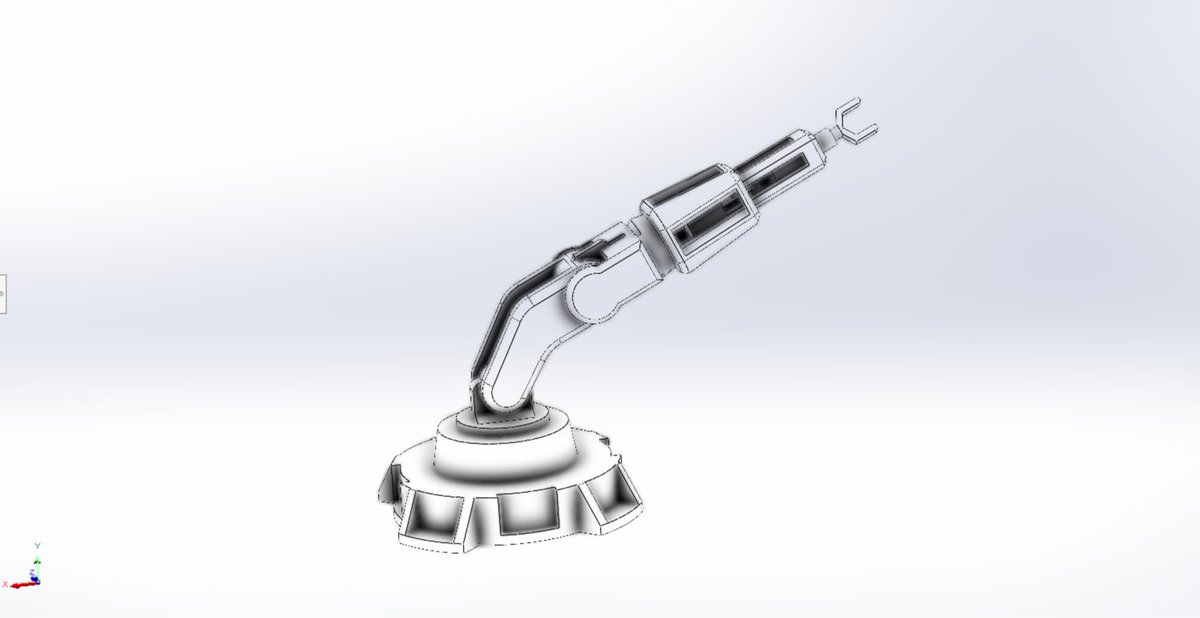 VPA_Group's tweet photo. *Project:* Design and Development of a Robotic Arm in SolidWorks

*Description:* Successfully designed and developed a robotic arm using SolidWorks, demonstrating expertise in computer-aided design (CAD) and mechanical engineering. The project involved:
#mechanicalengineering https://t.co/otNlsa0EEU