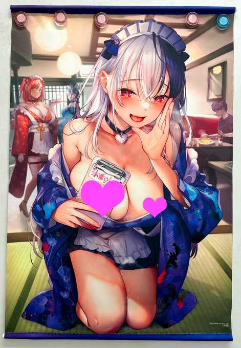 メロンブックスさんで開催された「コミックバベル月刊化9周年記念フェア」のぴょん吉先生タペストリー完成品届きましたっ📸完全受注生産でしたのでご予約してくださった方は到着をお楽しみに💗 