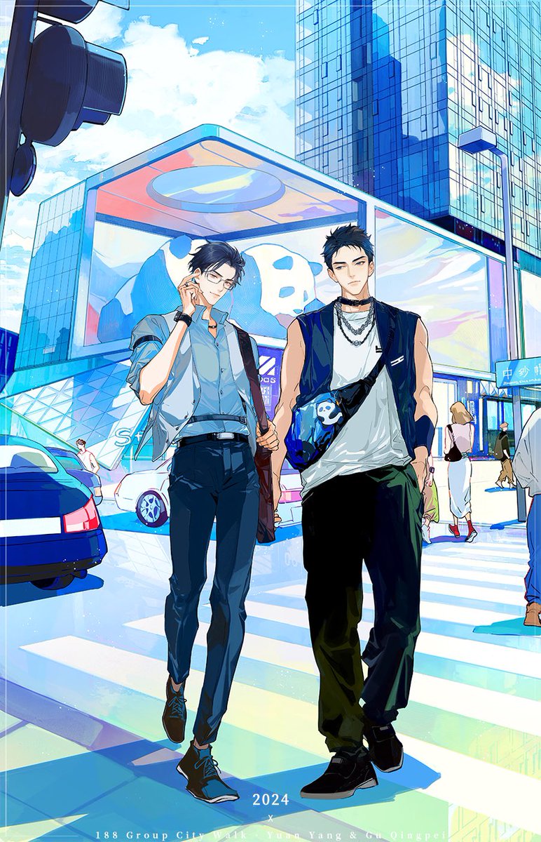 188Group_sqc's tweet photo. ——<CITY WALK>·成都站·原顾———
目遇成色，耳得为声；
喧嚣之中，你是唯一净地。

城市解锁：成都
打卡景点：太古里

在今天，与原顾一起，探寻时光的痕迹，
一砖一瓦，皆为故事。

#188男团 #shuiqiancheng  #188group
#针锋对决 #原顾 #belovedenemy  #針鋒対決 #年下オオカミくんが忠犬になるまで https://t.co/pf0v8QSQwZ