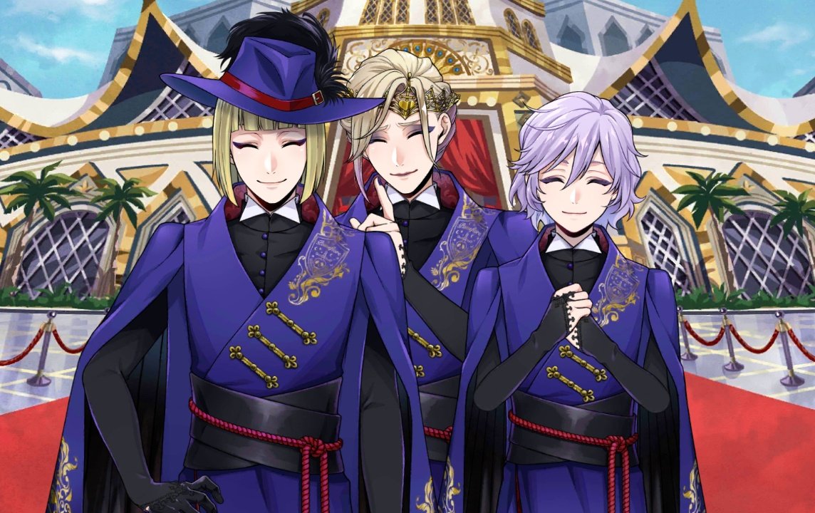 coeursymphony's tweet image. Rook and Epel hugging Vil tightly when he's finally back and safe 🥺😭