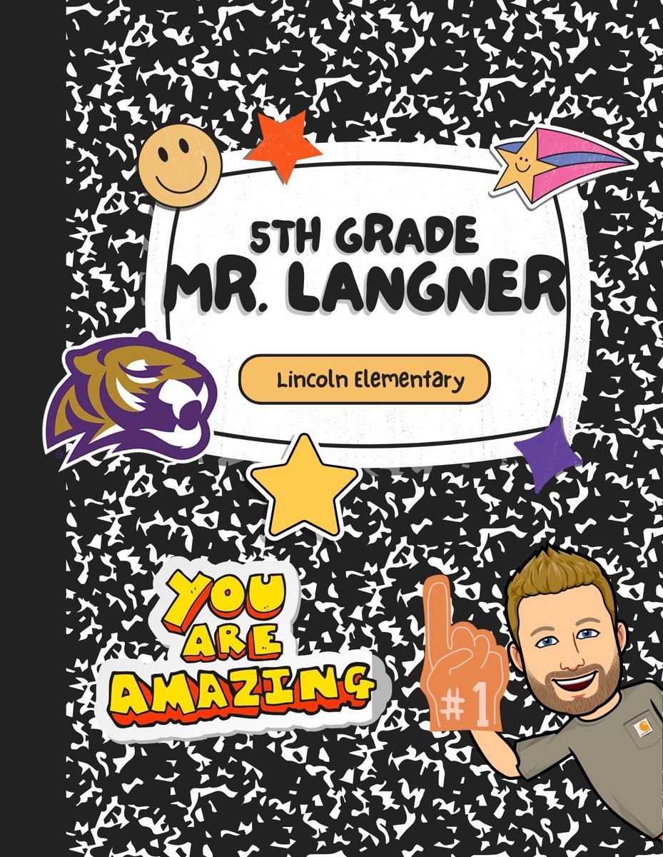 See ya Monday, at the Middle School/ Lincoln Elementary (5th grade only) combo, 5th Graders ✏️📓😎