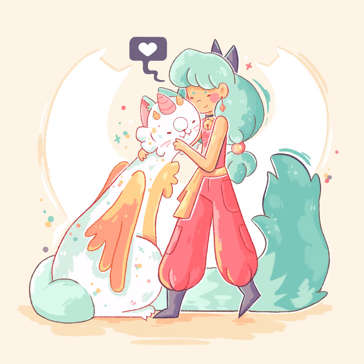 pet love
#cat #fantasy #characterdesign #illustration