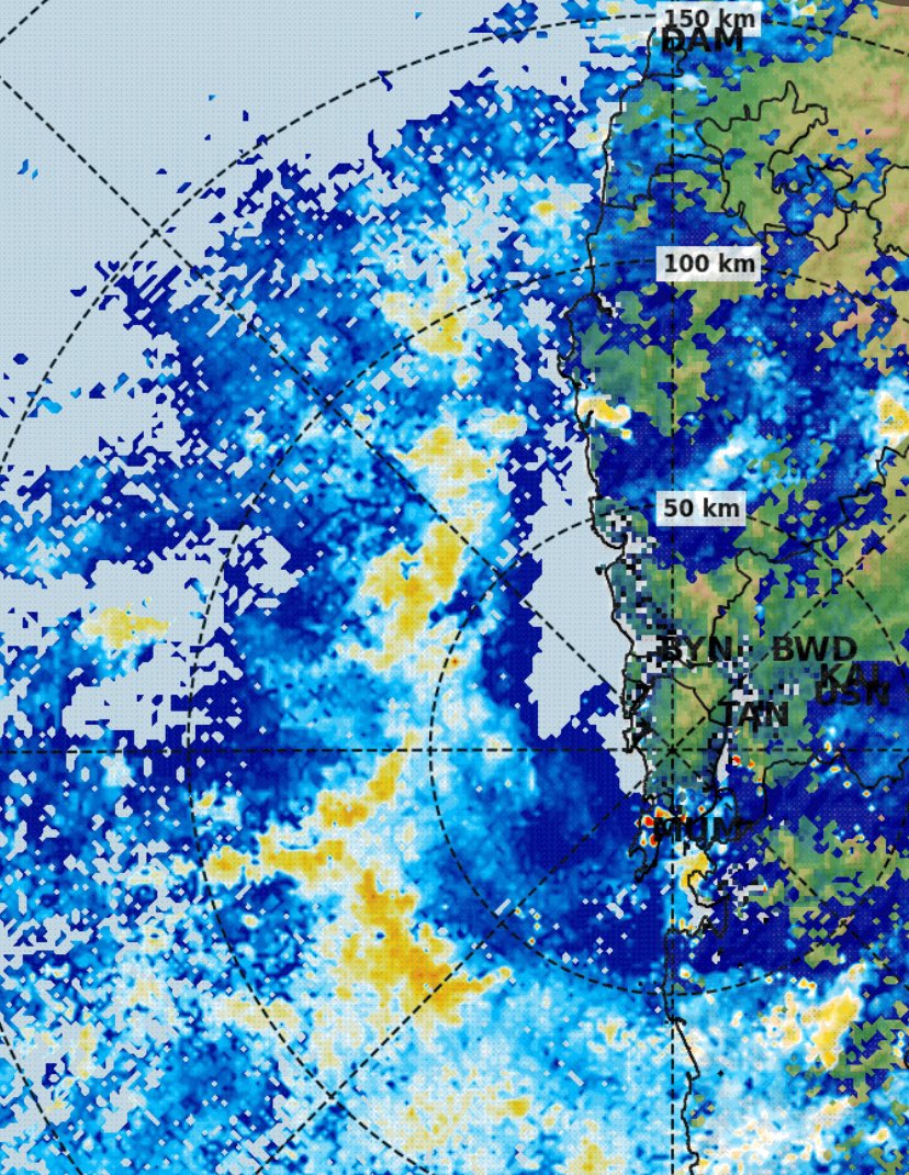 Today and tomorrow (Saturday and Sunday) rainfall will increase mumbai. Cloud structures around Mumbai.  Expect a rain afternoon in #mumbai and MMR . #mumbairains #mumbairain