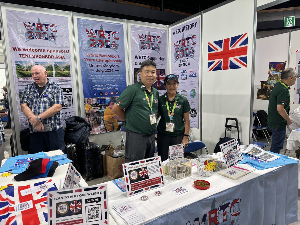 VK3TX's tweet photo. For those of you who are attending 2024 Tokio Ham Fair, don’t forget to come to booth A11 and support @2026Wrtc. Also you can visit https://t.co/L6NuItxlbG and make your contribution! @SomChamp #HamRadio #DX https://t.co/bwbX1gGpof