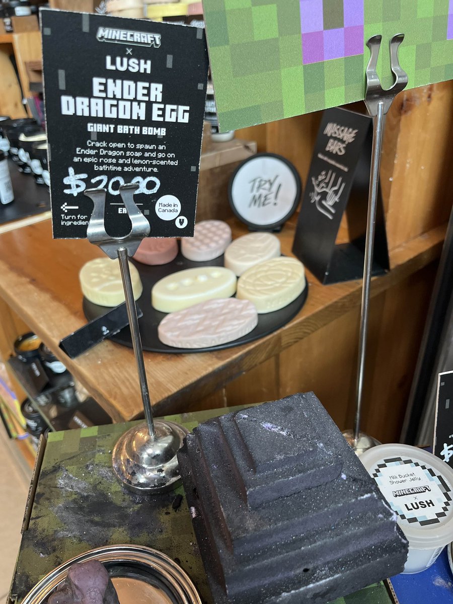 Minecraft players would bathe if they only had the ender dragon bath bomb