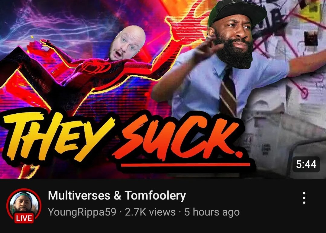VitoComedy's tweet photo. Multiverse stories are awesome and the people who hate them just don't read enough to have experienced the good ones.
When your only awareness of media starts and ends with Marvel movies, you end up with shite opinions about media. https://t.co/ZrLdeOqDXa