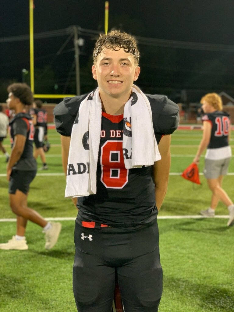 102.7 The Game ESPN Owensboro (@1027thegame) on Twitter photo Devils drop game to Cal 27-17. Our Ken-Tron Manufacturing Player of the Game is <a href="/SrHighFootball/">Owensboro Football</a> QB Trevor Delacey Devils drop game to Cal 27-17. Our Ken-Tron Manufacturing Player of the Game is <a href="/SrHighFootball/">Owensboro Football</a> QB Trevor Delacey