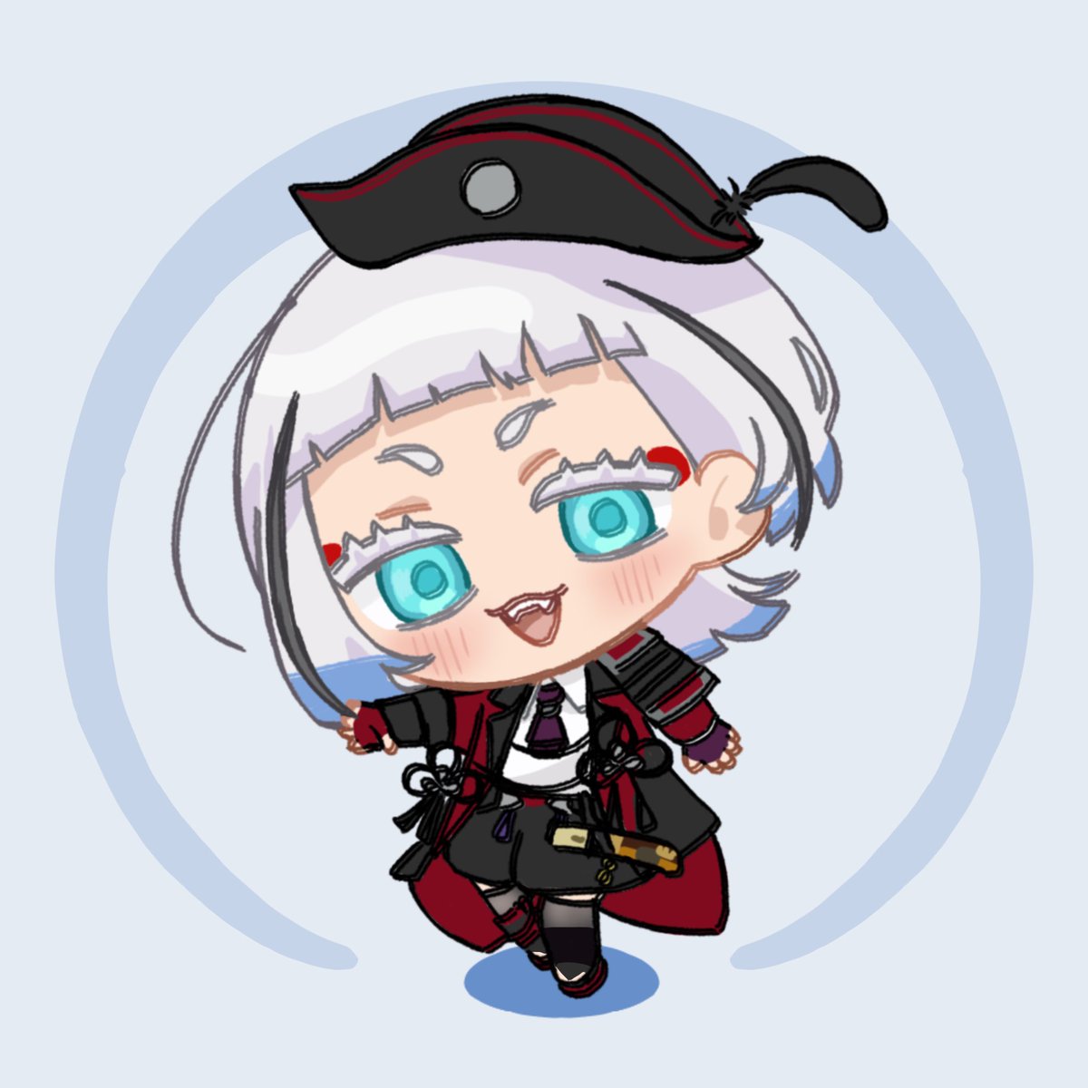 加工も相まって、だいぶ肌色薄くなってしまったな…無加工はこう