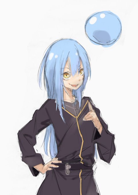 リムル 「3期BR&DVD1巻と2巻特典ラフです(  / )#転生したらスライム