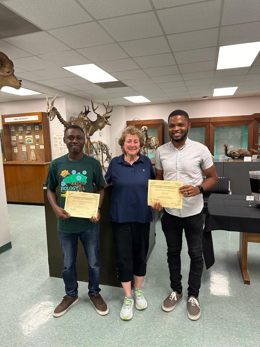 Chisom Onu and Michael Adu, members of the Greenberg lab, have been awarded the highly coveted Graduate Research Assistant and Graduate Teaching Assistant for 2024. This honor reflects their exceptional contributions and exemplary work within their respective roles.