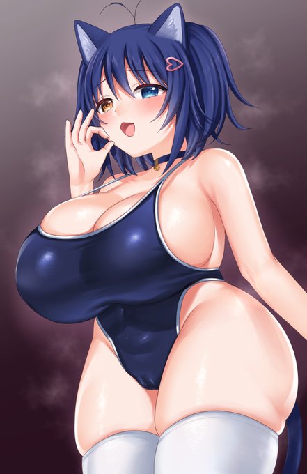 暑くて蒸し蒸ししてるから蒸れ蒸れスク水ラリアちゃんで涼しもうな… 