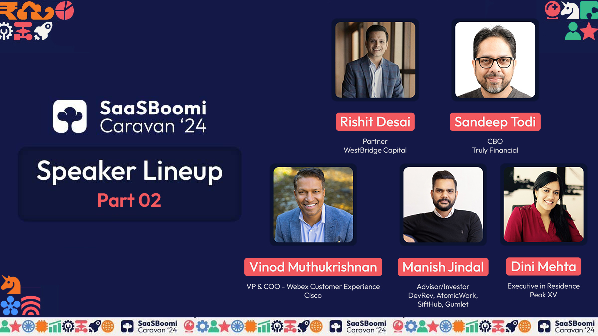saasboomi's tweet image. Meet our second wave of leaders who are pushing boundaries and redefining #SaaS 👉 @Rishit_Desai, @sandeeptodi, @vinod_cc, @manishjindal, and @dinimehta.

Here&apos;s to learning from the best in the business &amp;gt;&amp;gt; saasboomi.org/events/caravan…

Stay tuned for more updates! 🙌

#SBCaravan24