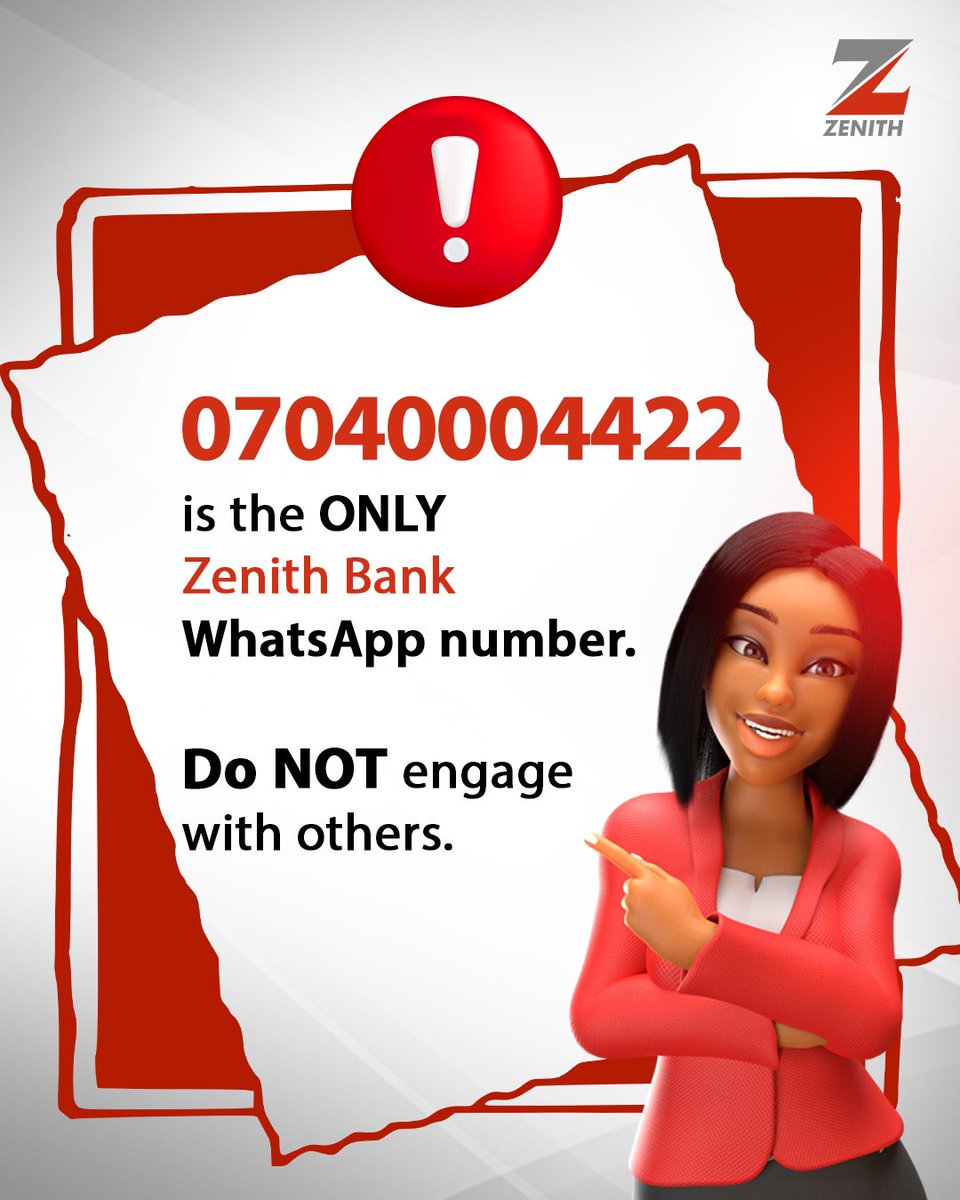 Zenith Bank tweet media