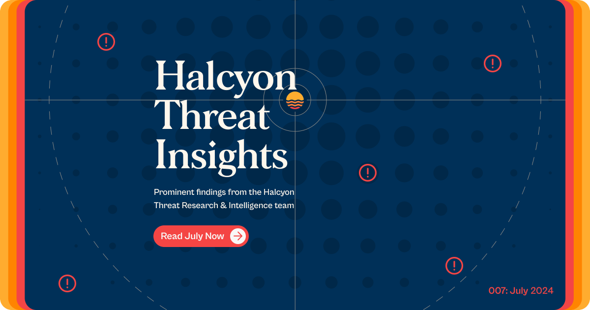 HalcyonAi's tweet photo. Halcyon Threat Insights 007: July 2024 Ransomware Report
Blocking #trojans can prevent attackers from escalating privileges, compromising user credentials, #exfiltrating sensitive data, and dropping #encryption payloads...
https://t.co/WoiRaUiKkv
#infosec #security #cybersecurity #cyberattack #ransomware