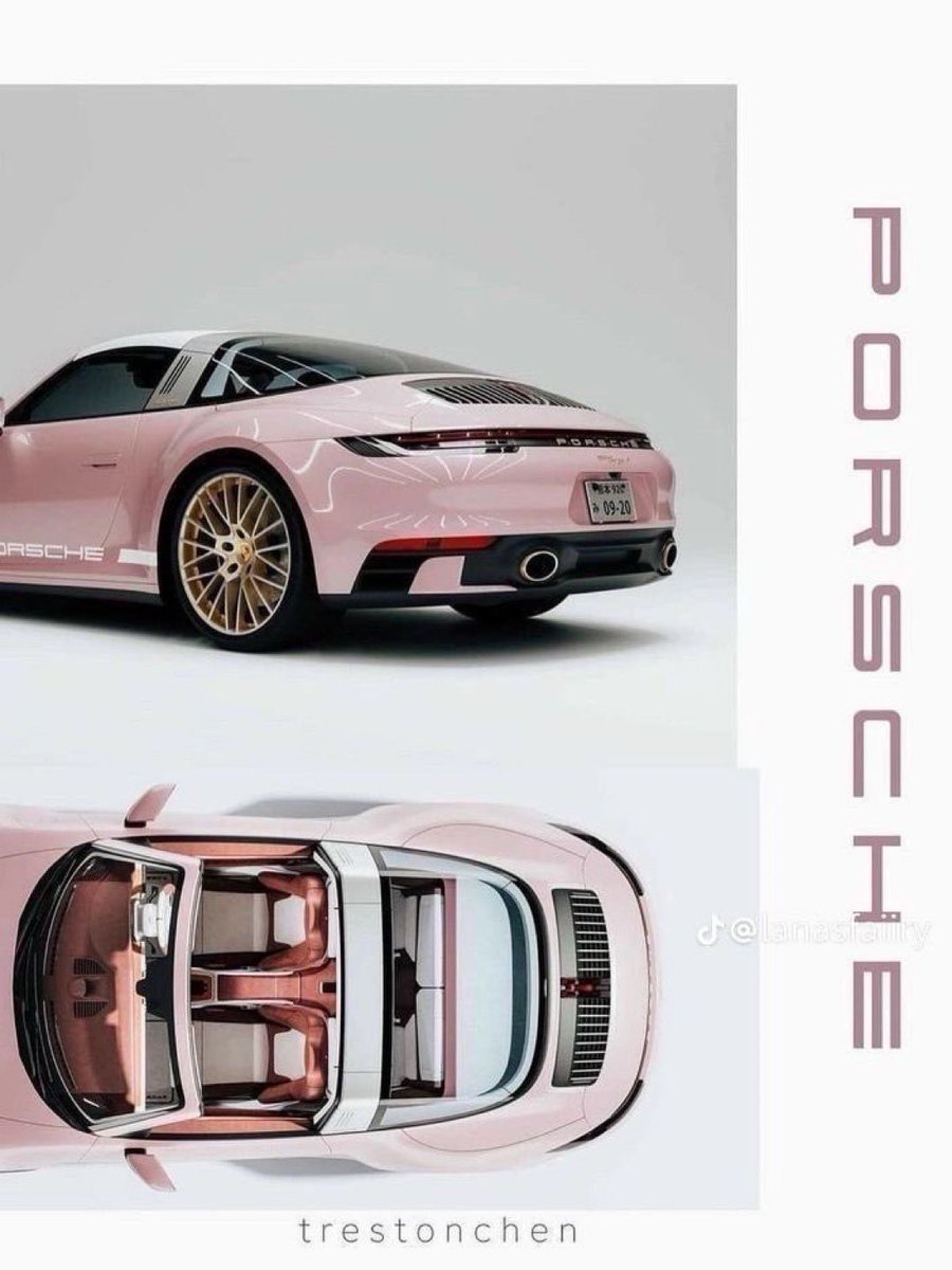 pink porsche