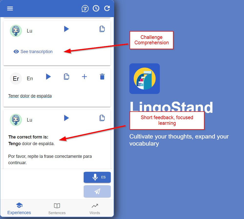poolebu's tweet photo. 🌊 LingoStand's introduces simulations ++

✅ "Share an Experience" for casual convos
✅ Adaptable "Doctor's Appointment" for real-life skills
✅ Save words/phrases for personalized drills
✅ Tailored post-simulation feedback

Full Post: https://t.co/LQdp9pl1Wc https://t.co/O7ZrtzP7AG