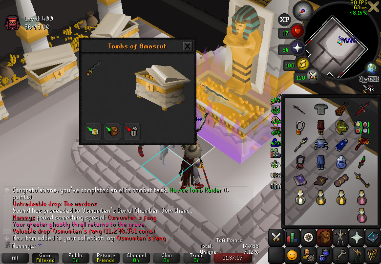 3/7 toa with the thick fang