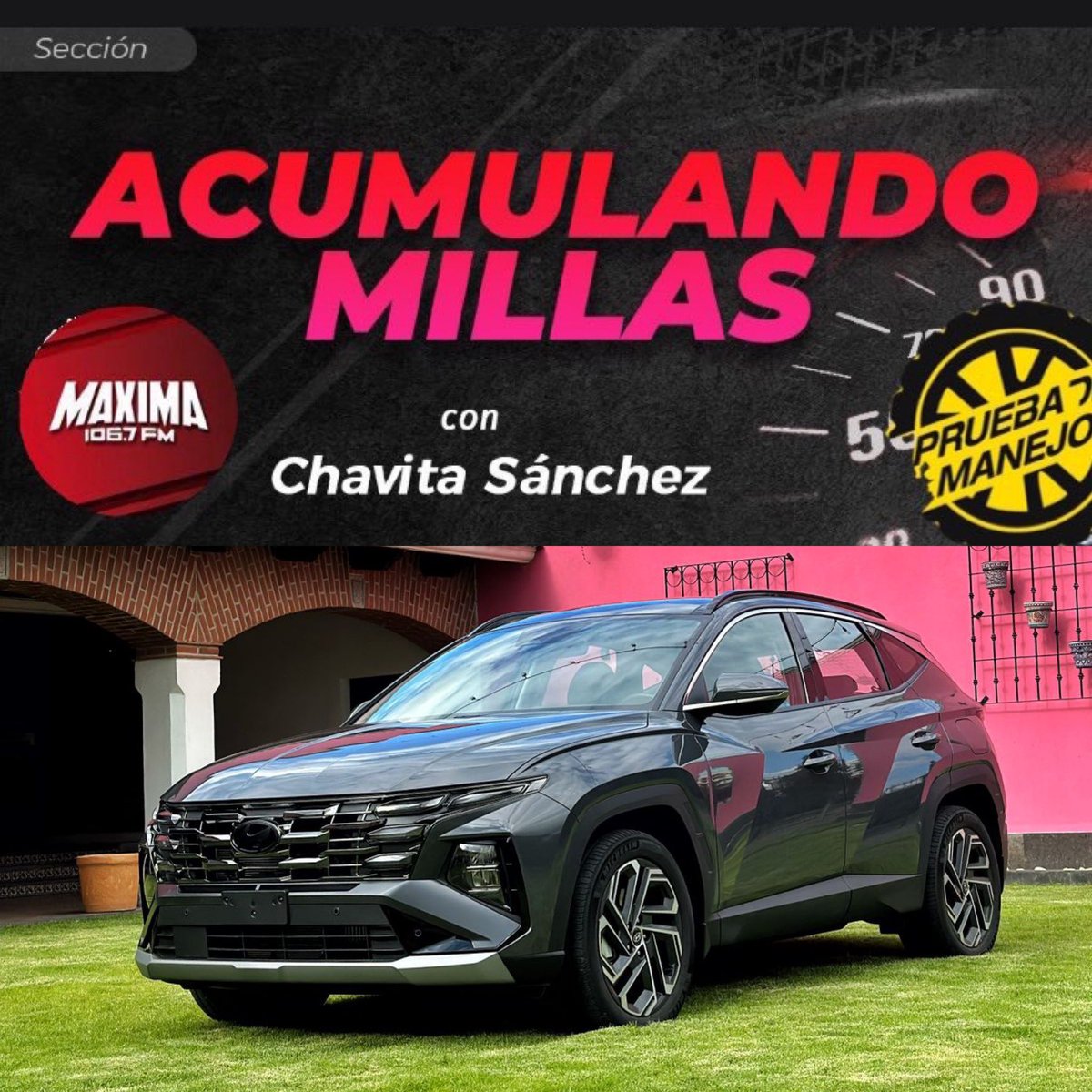 ¡El mundo le queda chico! a <a href="/Chava_SD/">Chava SD</a> Chavita y ésta semana también anduvo “Acumulando millas” a bordo de la nueva #HyundaiTucson <a href="/HyundaiMotorMex/">hyundaimotormex</a> Escucha su reseña este sábado en <a href="/MAXIMA1067FM/">MÁXIMA 106.7 FM</a> #de9a11AM presentado por <a href="/Electrolit/">Electrolit</a> conduce <a href="/Raul_Curiel/">raúlcuriel00</a>