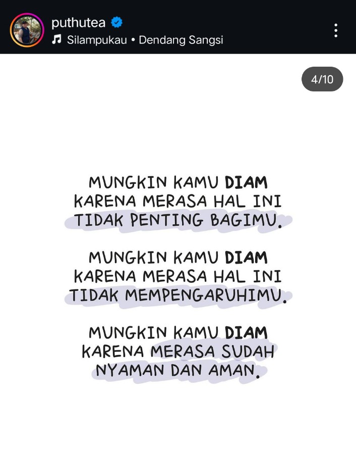 Silakan direnungkan. 
#PeringatanDarurat 
#KawalKeputusanMK 
#PolisiIndonesia