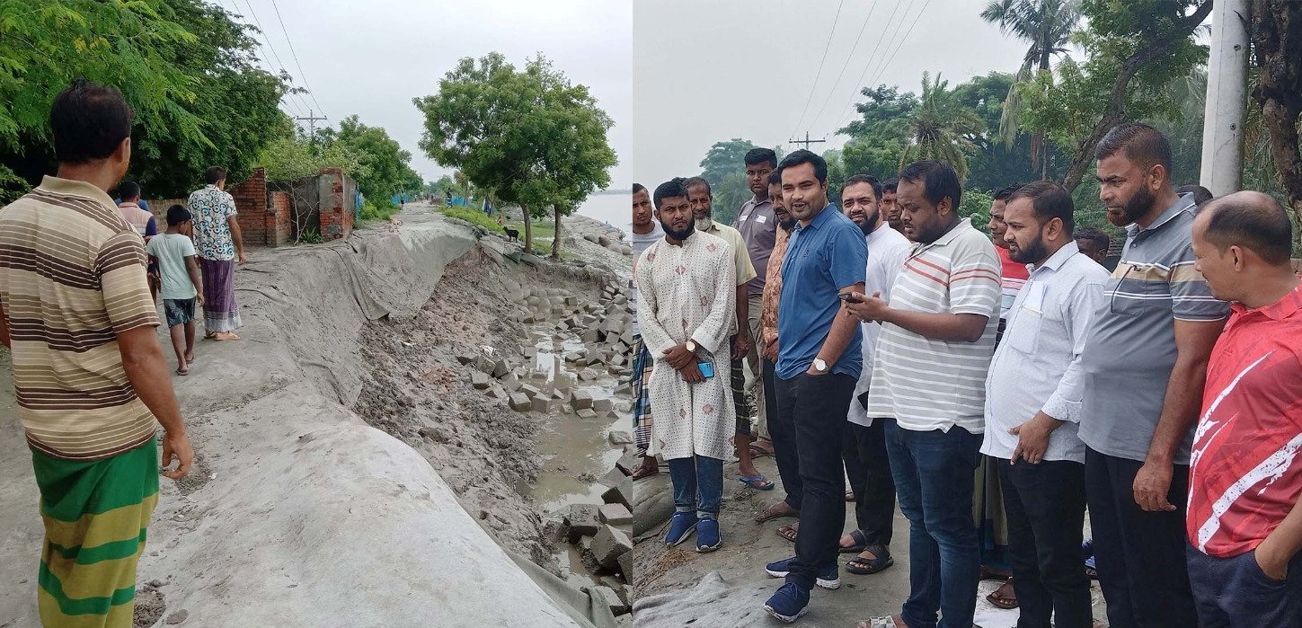 ভেঙে যাচ্ছে দেবহাটার ইছামতি নদীর ভাতশালা এলাকা, নদী রক্ষায় দ্রুত কাজ শুরুর আশ্বাস
