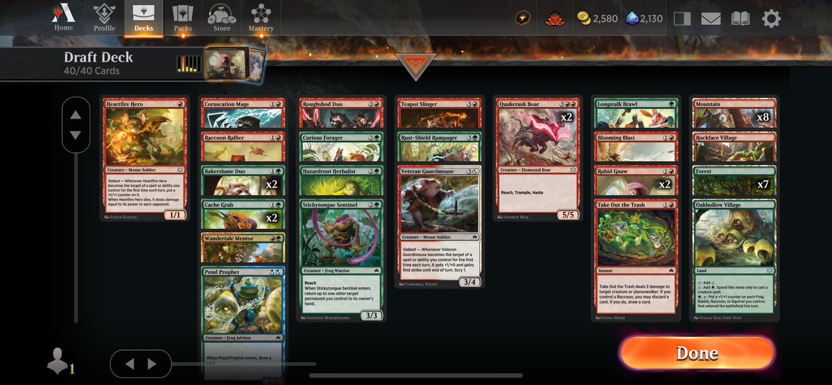AbelKellen's tweet photo. My only raccoon deck to go 7. I blame all the rabid gnaws and having a sick curve. https://t.co/IyhNnLckgv
