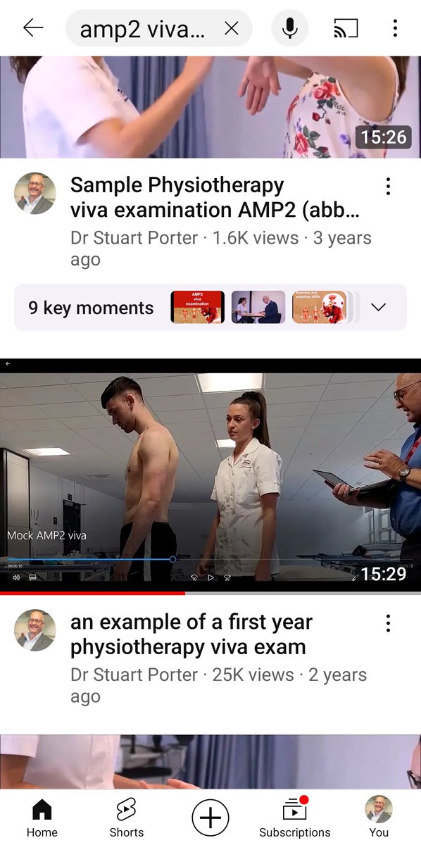 An example of a viva (face to face) physiotherapy first year exam. This is how good you will be after a few months!  <a href="/UoS_Students/">UoS_Students</a> <a href="/thecspstudents/">CSP Students</a>
Click the link to watch 
youtu.be/feT_iLzRHBc?si…