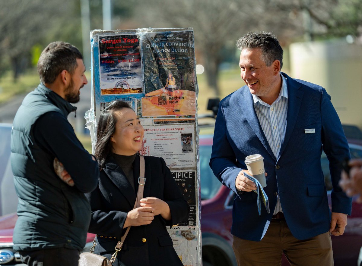 PatrickPentony's tweet photo. Great morning out campaigning with @ElizabethLeeMLA, @RamonBouckaert, Leanne Castley and John Mikita. Roll on Oct 19 #cbr #canberra https://t.co/MlxG8nYKeI
