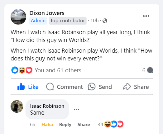 theDGFanatic's tweet photo. Isaac Robinson is truly a man of the people. 😅 https://t.co/AvTSkfsSuK