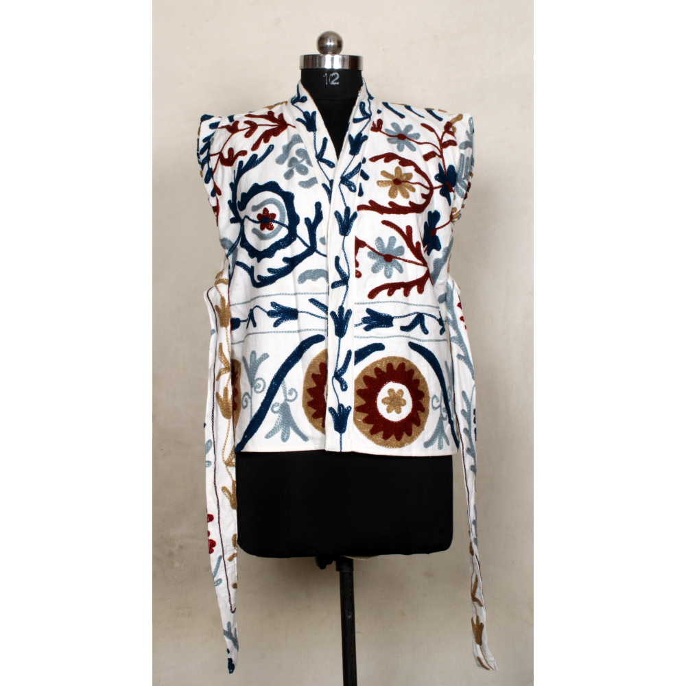 CAndcrafts's tweet photo. #HandcraftedStyle #SuzaniEmbroidery #BohoJacket
#VintageStyle #CulturalElegance https://t.co/DK6q4ZGLMv