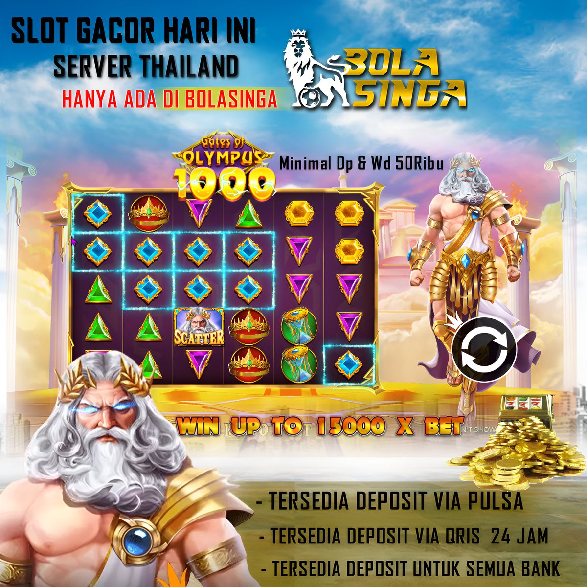 clarsyahdw's tweet photo. @inspirasibudget Bolasinga Situs BO Dengan Rate Slot Terbaik dan Pasaran
Odds Terbaik di asia,, yuk di gas Daftar dan bermain.
Bonus Deposit 200K DP pulsa tanpa potongan.
WA 1 >>> +62 813-1102-6235 OFFICIAL BOLA SINGA https://t.co/YXgHzo76qd
