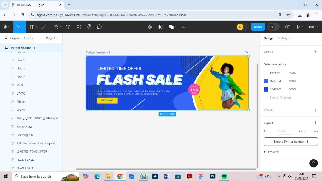 Gods_Reign's tweet image. FIGMA DESIGN CHALLENGE - DAY 1
As a product designer, in a bid to acquaint myself with the thorough knowledge of each functionality on Figma to aid seamless design exploration, I find that starting out with replicating detail oriented graphics is the closest to attaining...