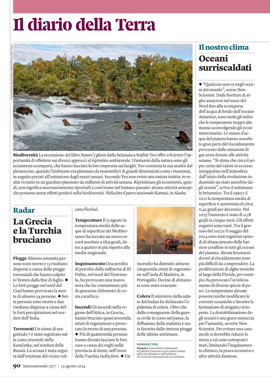 OperosiPerosi's tweet photo. #RespiroUniversale con #Scienza &amp; #diario della #Terra 🌎🌍🌏 #Pianeta &amp; #Ambiente 🌳💚🌈♻️🌊
👇
https://t.co/d2pQAC4d7Z https://t.co/8fQollOER7