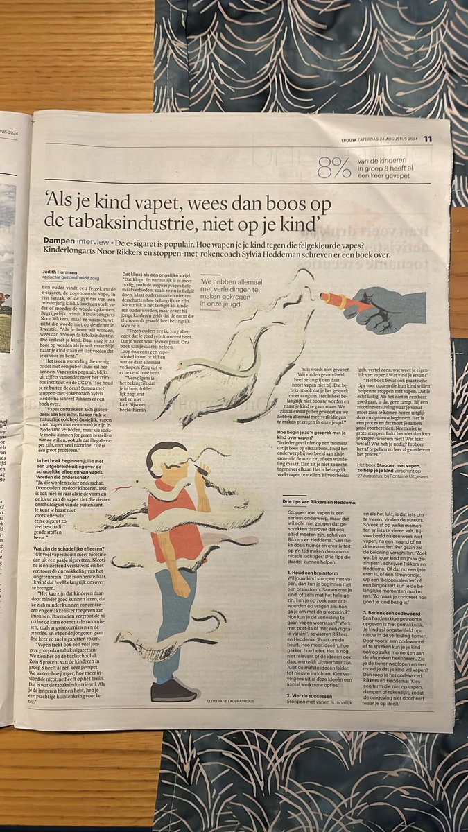 Wanda de Kanter (@wdekanter) on Twitter photo Stoppen met #vapen nu te koop #esigaret
Richt woede op tabaksindustrie en empathie op het kind: humor & timing
Wapen kind tegen groepsdruk
Het is ernstige verslaving aan #nicotine
<a href="/2eKamertweets/">Tweede Kamer</a>
Het is dweilen met de kraan open:
na de zomervakantie zonder handhaving! Stoppen met #vapen nu te koop #esigaret
Richt woede op tabaksindustrie en empathie op het kind: humor & timing
Wapen kind tegen groepsdruk
Het is ernstige verslaving aan #nicotine
<a href="/2eKamertweets/">Tweede Kamer</a>
Het is dweilen met de kraan open:
na de zomervakantie zonder handhaving!