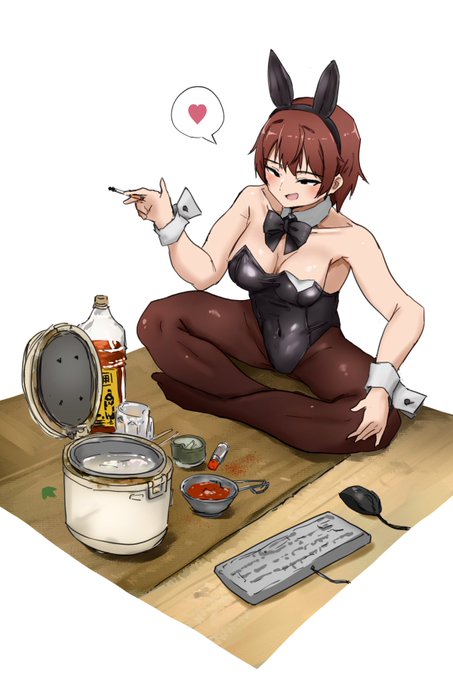 バニーちゃん描いた 