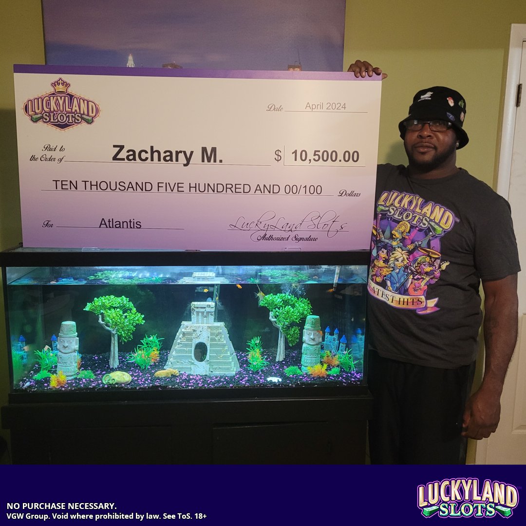 LuckyLandSlots's tweet photo. Look at these #LuckyDucks who made a splash and joined the #BigCheckClub by playing Atlantis 🌊🐚! Are you also captivated by the sunken treasures of this #luckylandslots fav? Let us know in the comments below 😍! Play for free. No purchase necessary - https://t.co/EL27JImqLt https://t.co/7OPz7gvIPy