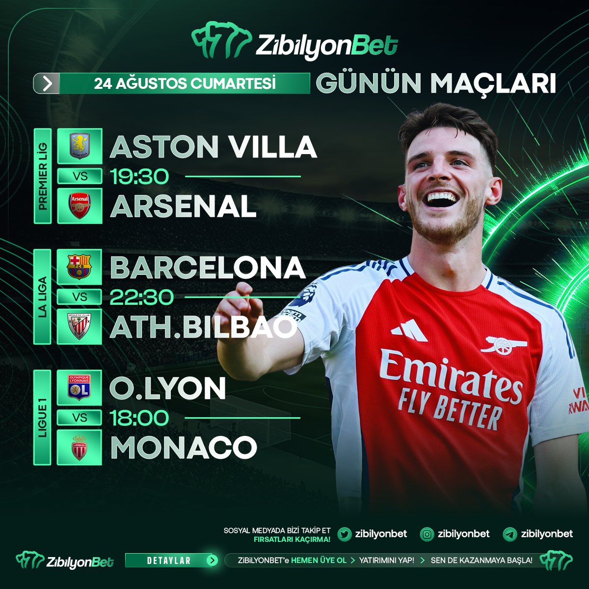 zibilyonbetgir's tweet photo. ⚽ZibilyonBet'te bugün heyecan dolu anlar sizi bekliyor! 

🏟️ Maç takvimi ve en yeni slot oyunlarımızla kazanmanın keyfini çıkarın! 📈

💸 Hemen üye olun ve kazanmaya başlayın! 🎯

🎯 Tüm heyecanlı içerikleri görmek ve kazanmaya başlamak için profile göz atın! 👇

💸 Unutma, fırsatlardan kaçmaz! 🏆

  #Bahis #Slot #CanlıBahis #MaçBülteni