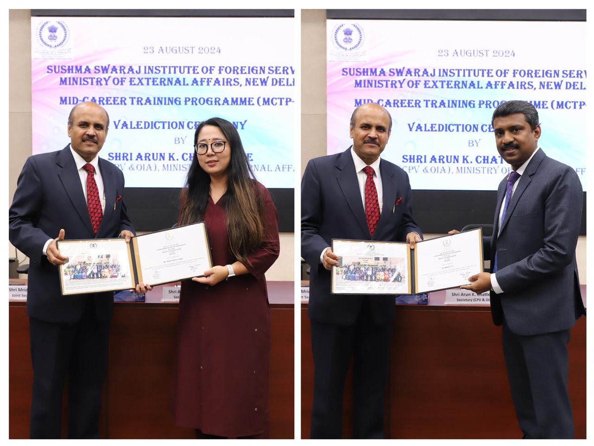 Sushma Swaraj Institute of Foreign Service tweet media